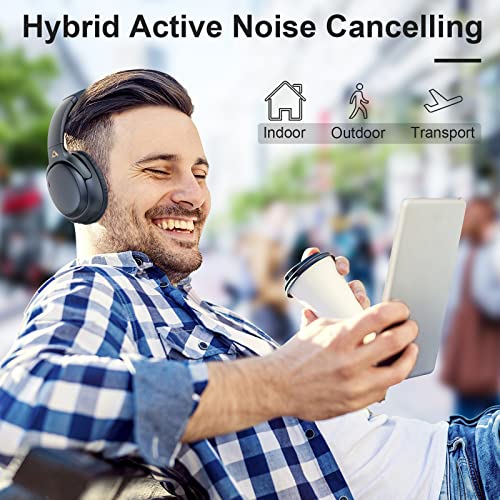 Ankbit E700 Casque Audio Bluetooth Antibruit Actif Hybride, Bluetooth 5.1 avec LDAC pour Audio sans Fil Haute-Résolution… - Les Beatles, Paul McCartney, John Lennon, RIngo Starr, George Harrison Ankbit E700 Casque Audio Bluetooth Antibruit Actif Hybride, Bluetooth 5.1 avec LDAC pour Audio sans Fil Haute-Résolution… – Image 5