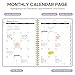 2026 Planner, Weekly and Monthly Calender Planner, Jan 2026 to Dec 2026, Hardcover 2026 Calendar Book with Tabs & Inner Pocket, Office Home School Supplies for Women & Men - A5 (6.3
