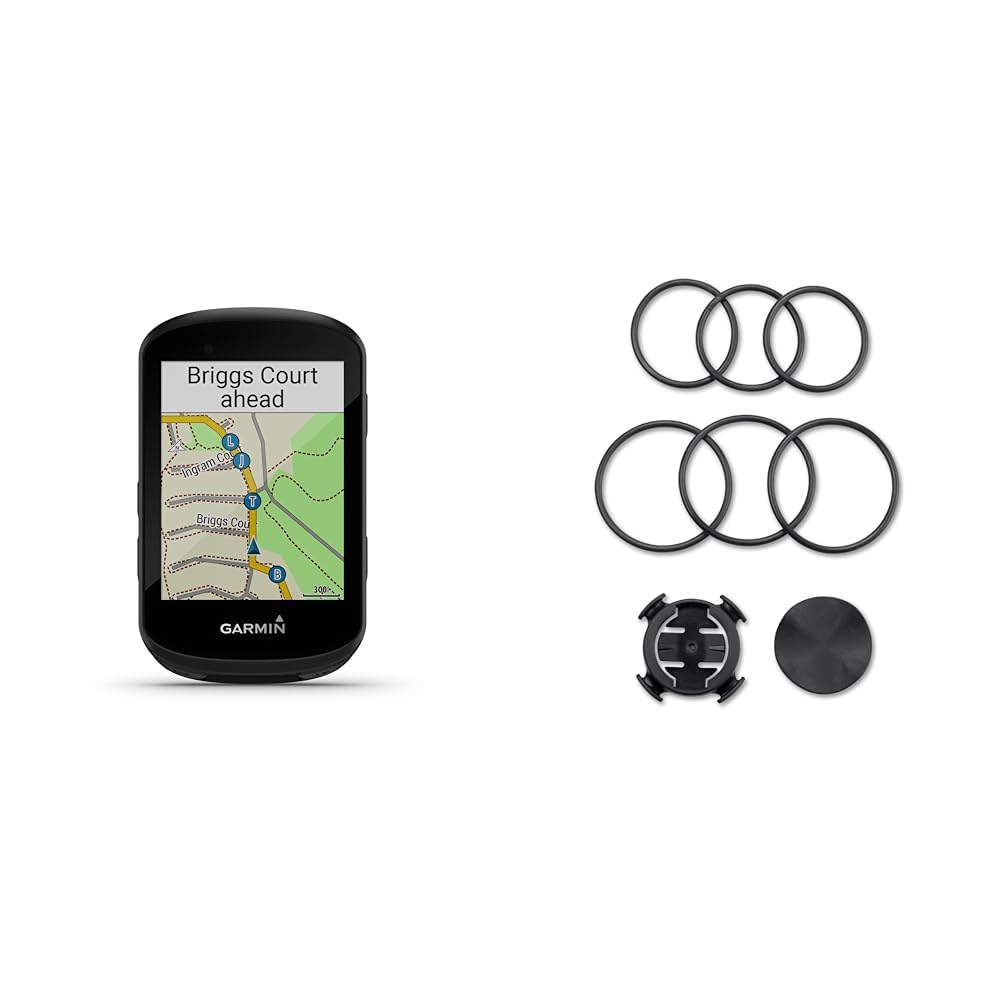 Garmin Edge 530 – GPS-Fahrradcomputer mit 2,6“ Farbdisplay & bis zu 20 h Akkulaufzeit, MTB-Kennzahlen & Smart Notifications & Zubehör Edge Fahrradhalterung, 010-11430-00