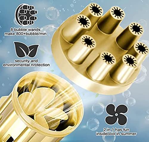 ANG® Gatling 8-Holes Automatic Electric Bubble Maker for Kids Outdoors & Indoor Activity Toy (Color AS PER Availability) 1
