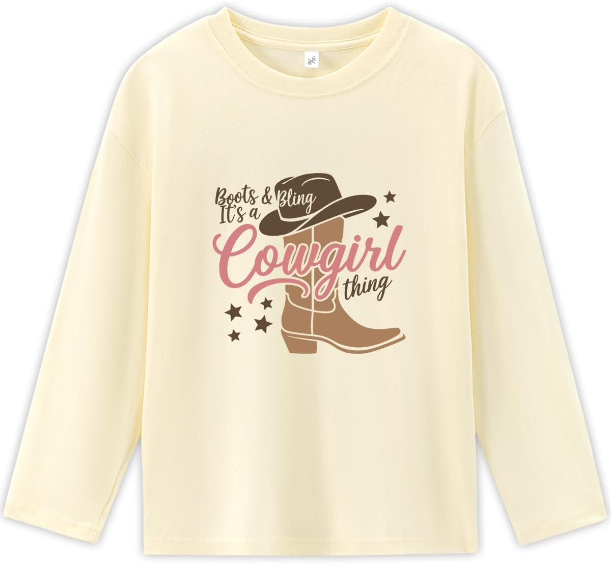 Cowgirl Shirt for Girls Western T-Shirts Kids Cowboy Letter Short Horse Clothes Cute Tops Tee 2T-8Y - Image 2