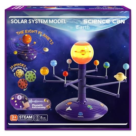 Science Can Solar System for Kids, Talking Astronomy Solar System Model Kit, Planetarium Projector with 8 Planets STEM Space Toys for 3 4 5+ Years Old Boys Girls