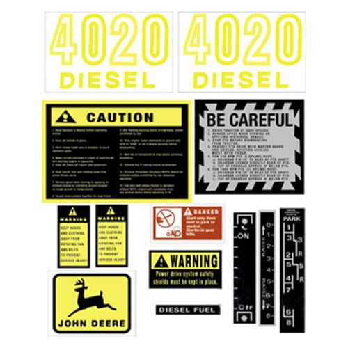 Decal Set Syncro-Range And Powershift Models Fits John Deere 2510...