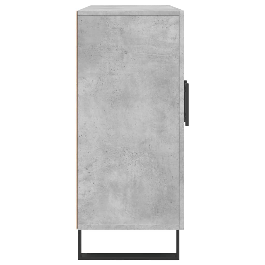 vidaXL Szafka, szarość betonu, 90x34x80 cm, materiał drewnopochodny
