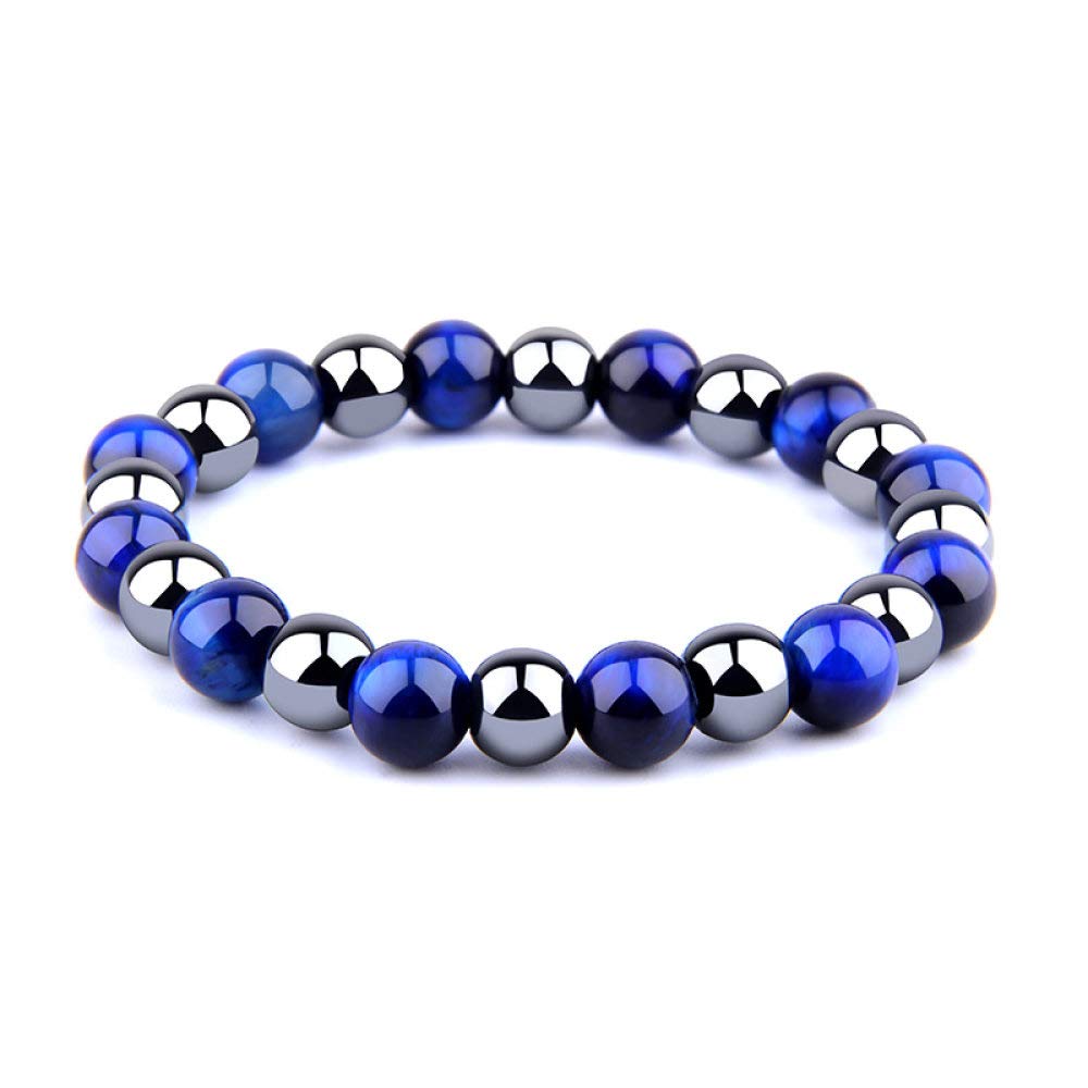Bracciale Elastico 7 Chakra In Pietre Naturali Con Testa Di Lupo - Gioiello Boho Reiki Per Donna