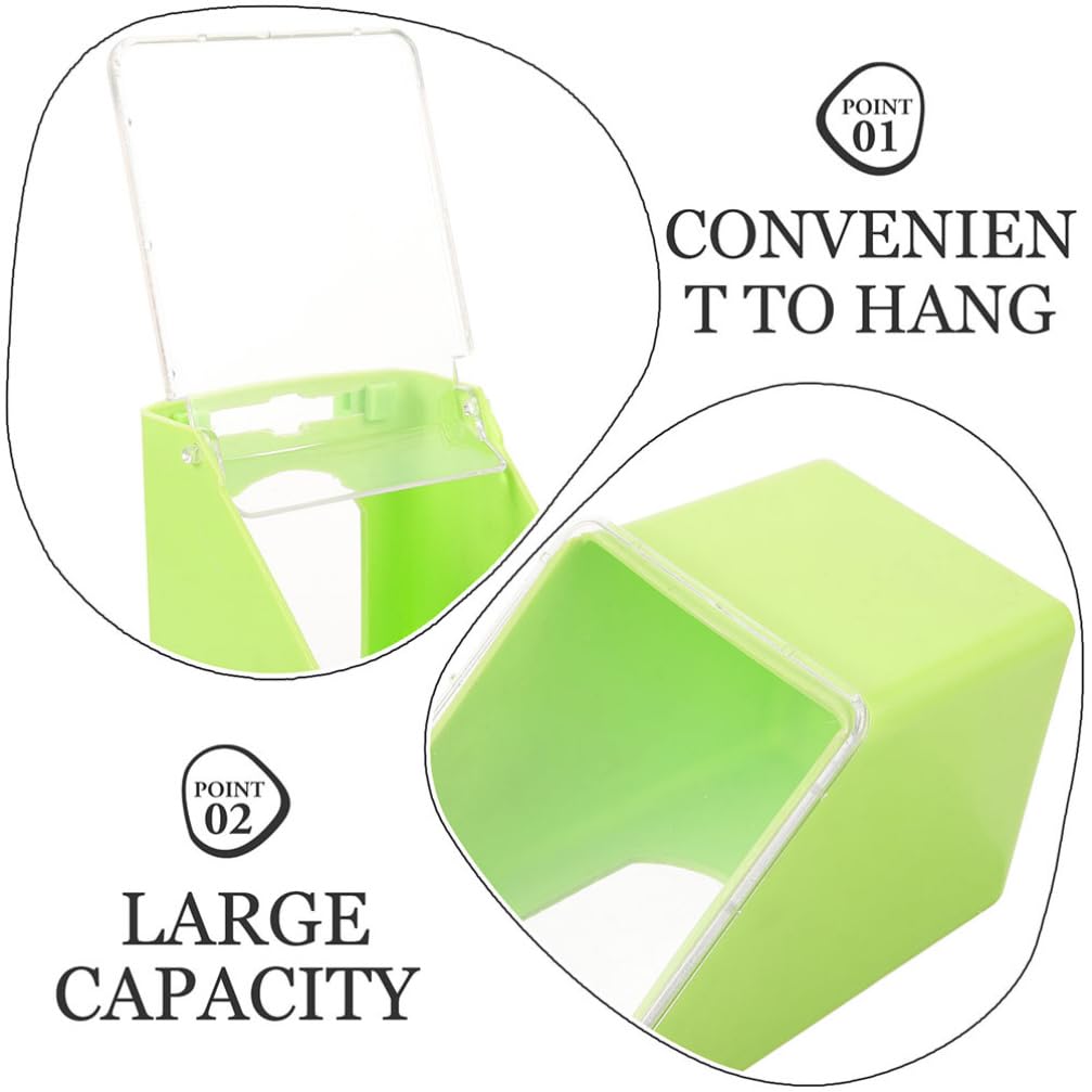 Mangiatoia da Gabbia per Piccioni Coperchio, 4 Pezzi Abs