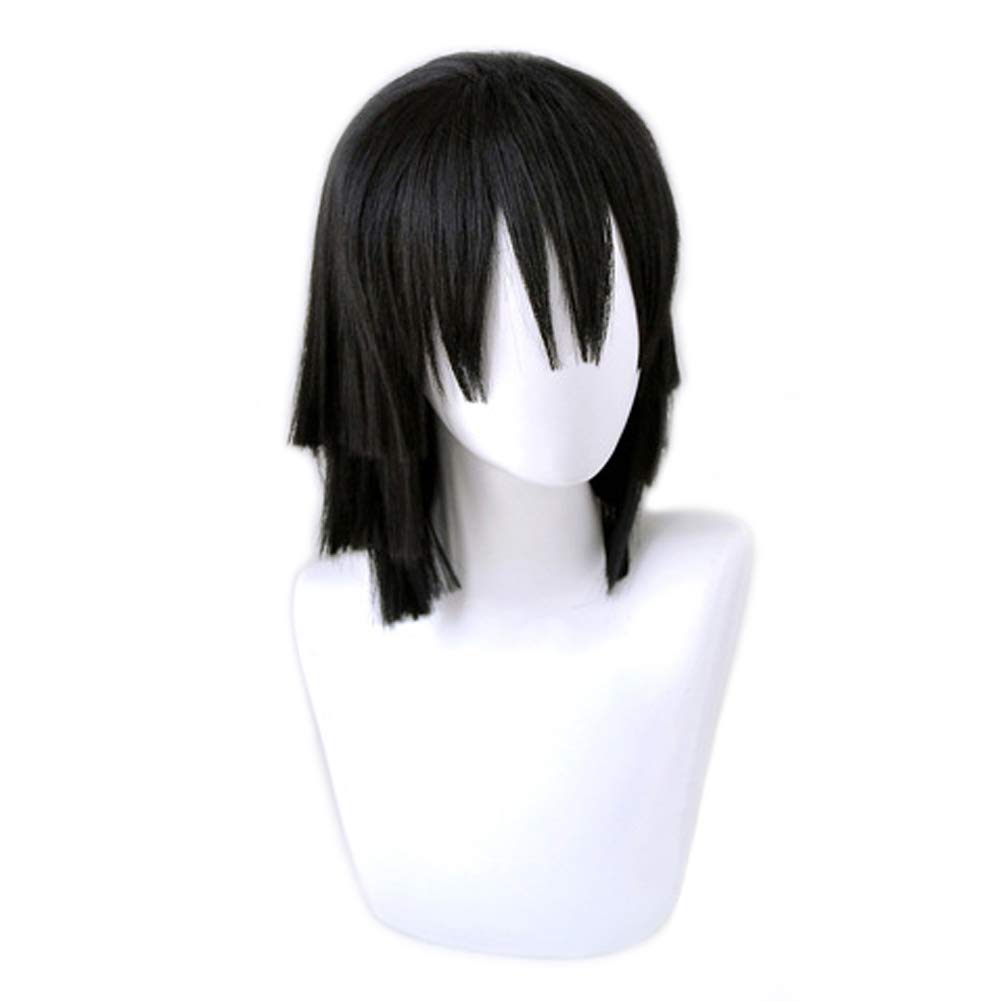 HIROAKIYA Parrucca Obanai Iguro Cosplay Wig with Wig Cap