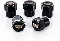 Vista 1 de Cubiertas de tapa de válvula con logotipo Cadillac (negro)