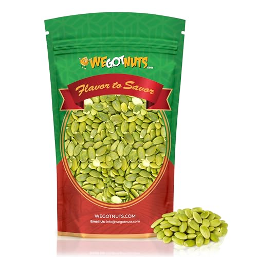 We Got Nuts Pumpkin Seeds Healthy Snacks 5Lbs (80oz) Bag | Raw Pepitas No Preservatives Added, 100% Natural With No Shell | For Baking, Salad Toppings, Cereal, Roasting | Low Calorie Nuts,