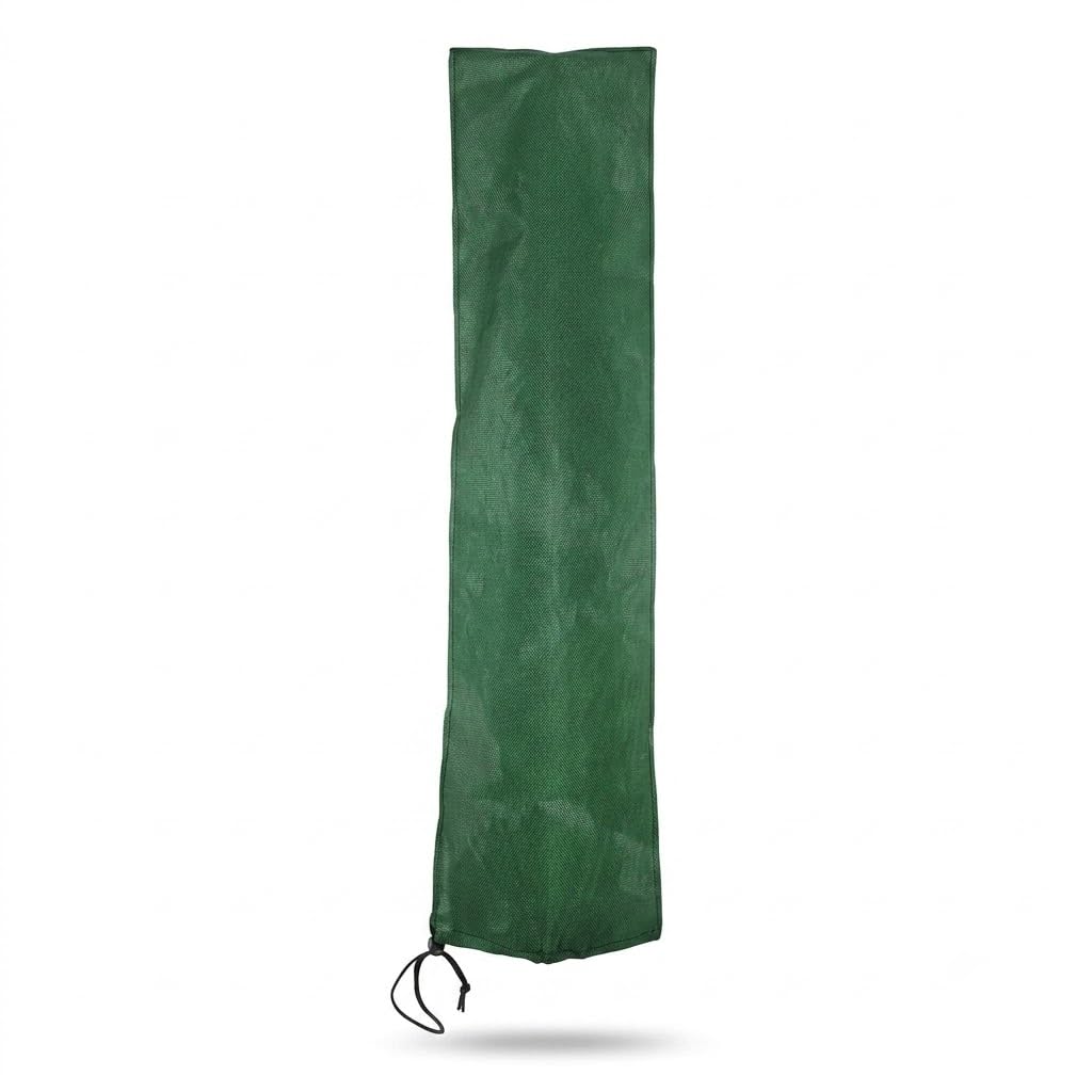 1Above Waterproof Parasol Cover, Strong Woven Polyethylene Durable Material, Strong Drawstring Cord, Protect your parasol all year round from Weather-Green (162 x 24cm) (GREEN)