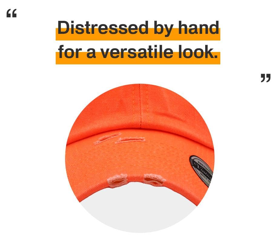 Image of KBETHOS Vintage Washed Distressed Cotton Dad Hat Baseball Cap Adjustable Polo Trucker Unisex Style Headwear