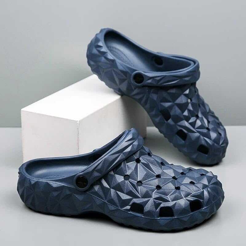 Image of Men's Everyday Use Mules Eva Clogs Slip-On Classic Flexible Casual Anti-Skid Clogs Shoes Adjustable Back Strap