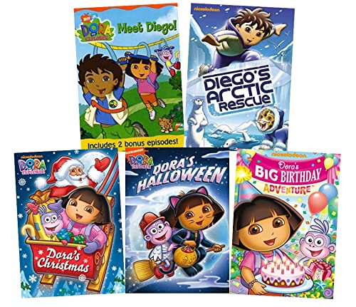 Dora Diego Ultimate Nick 6-Pack DVD Collection Dora the Explorer:  Dora's Christmas Dora's Halloween Dora's Big Birthday Adventure Go