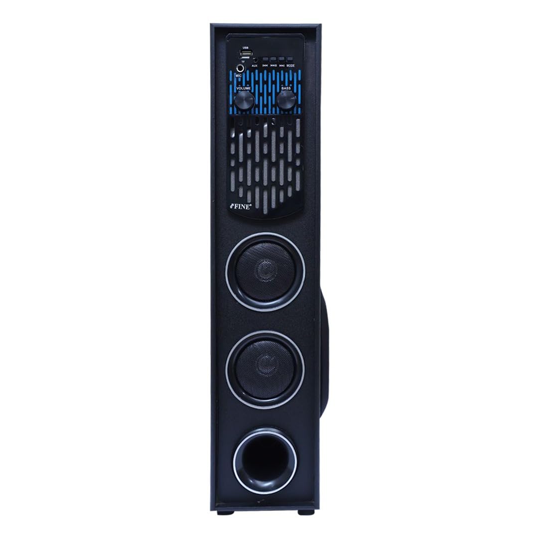 FINE Jadugar Tower Multimedia Speaker with Bluetooth, USB, FM AUX 80 W Speaker