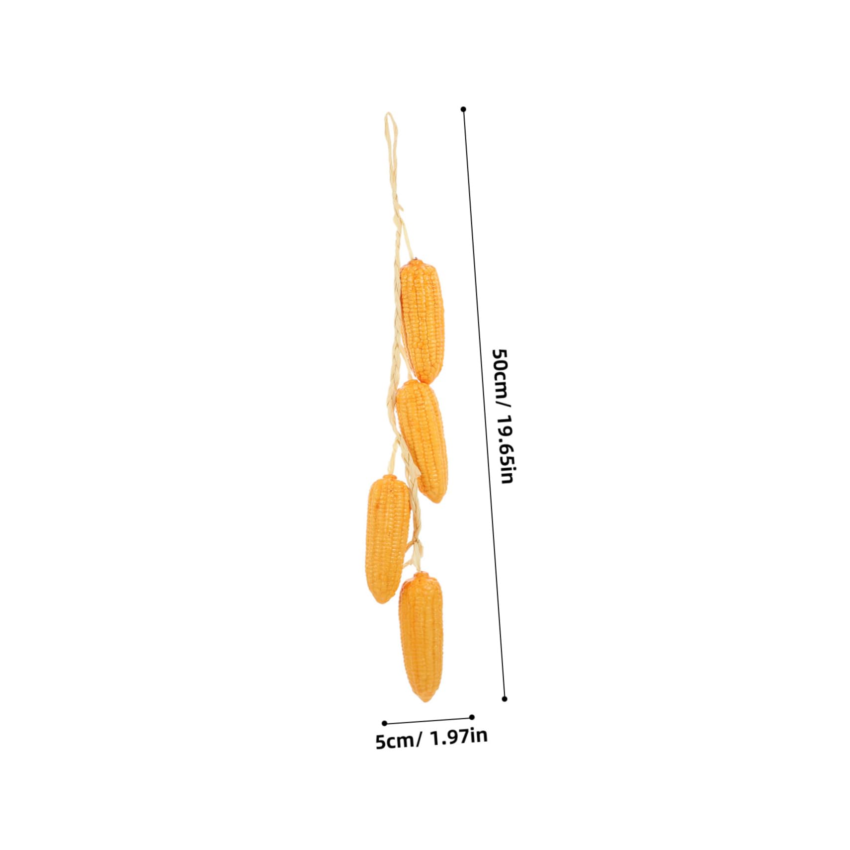 STOBAZA 3 Pcs Artificial Corn String Hanging Decor Faux Corn Cob Ornaments for Harvest Festival Decoration for Home Garden Restaurant Display