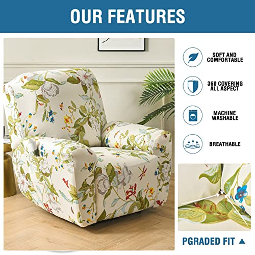 Image of Eco-Ancheng Recliner Slipcovers 4-Pieces Lazyboy Recliner Covers Recliner Couch Covers Recliner Chair Cover Non Slip Reclining Slipcovers with Storage Pockets Furniture Protector for Living Room