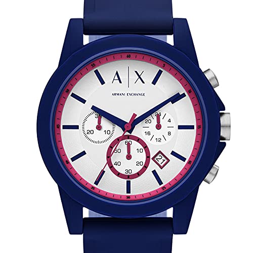 Image of Armani Exchange Analogue Men's Watch (Blue Colored Strap)