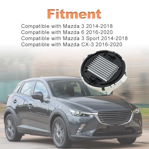Image of HVAC Blower Motor Resistor 984-591 RU978 Compatible with Mazda 3 6 CX-3 | Blower Motor 4P1892 BHS261765