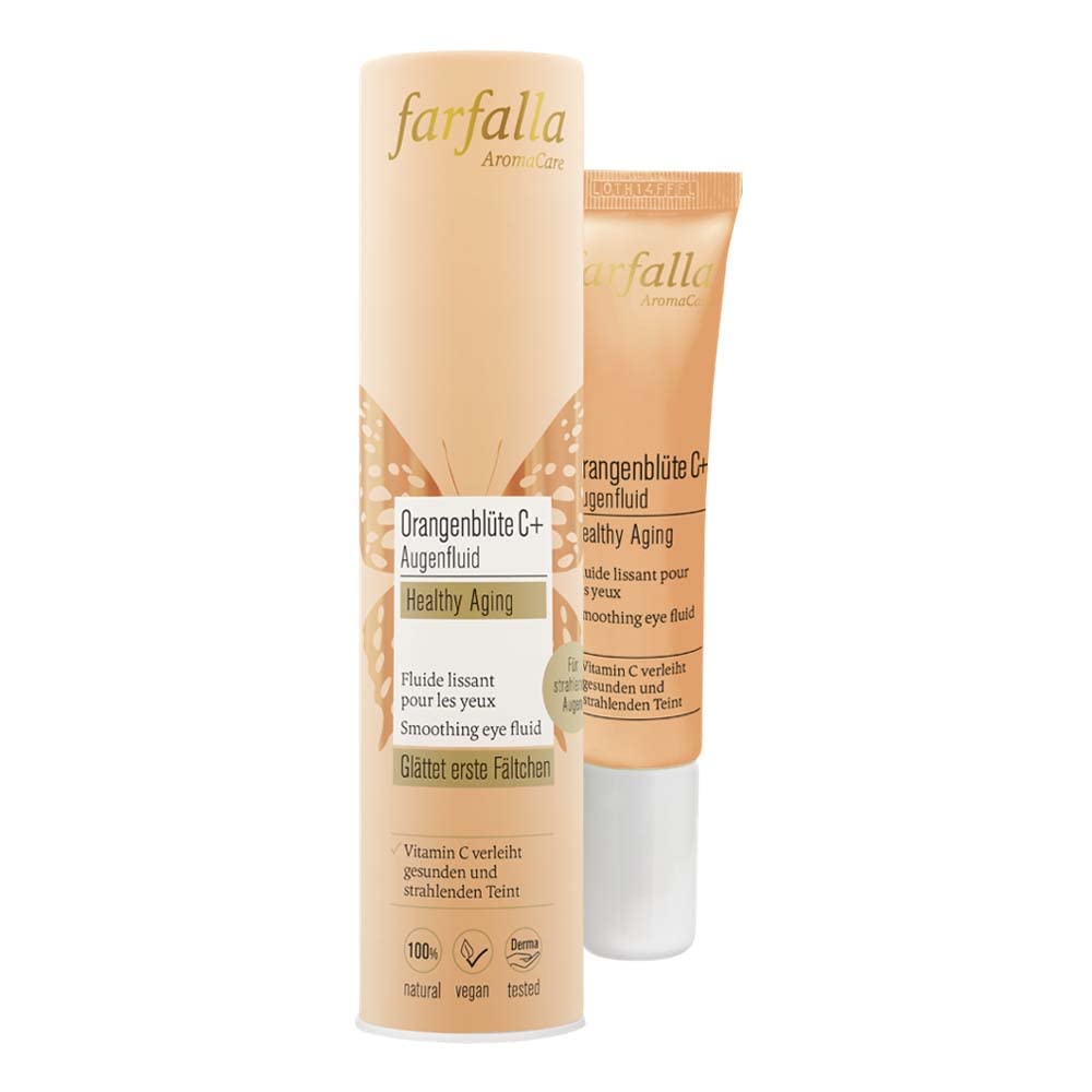 Farfalla Essentials AG Augencreme – Healthy Aging – Orangenblüte C+ Augenfluid, 15 ml