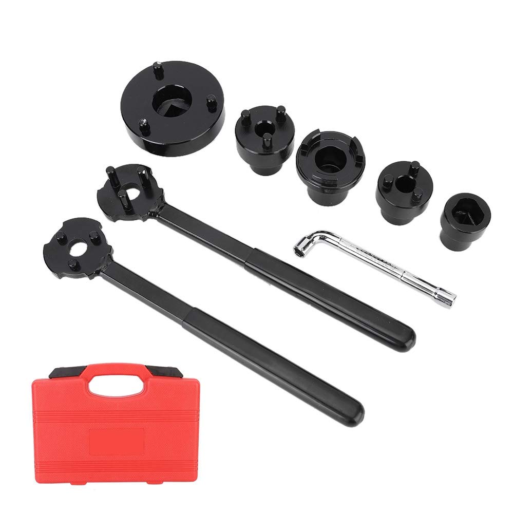 Kit frizione per condizionatore d'aria, 8 pezzi, strumenti di smontaggio, kit di rimozione della frizione per controllo elettrico dell'automobile, kit estrattore frizione A/C, include strumenti