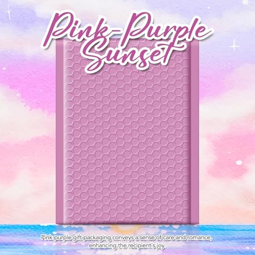 Image of Fuxury Bubble Mailers 6x10 inch Pinkish Purple Padded Envelopes 600 Pack Bulk