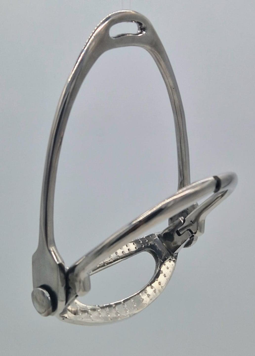 Tysons Breeches Sicherheitssteigbügel Steigbügel Damensattel Side Saddle Riding Ladys Stirrup Silber - Farben 10 cm Tritt