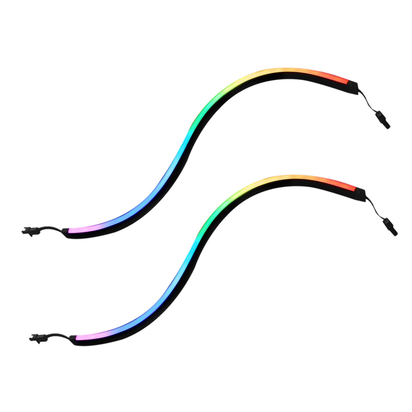 UKCOCO Barre Lumineuse LED Rvb 5v pour Boîtier Pc, Lot de 2, 400 Mm