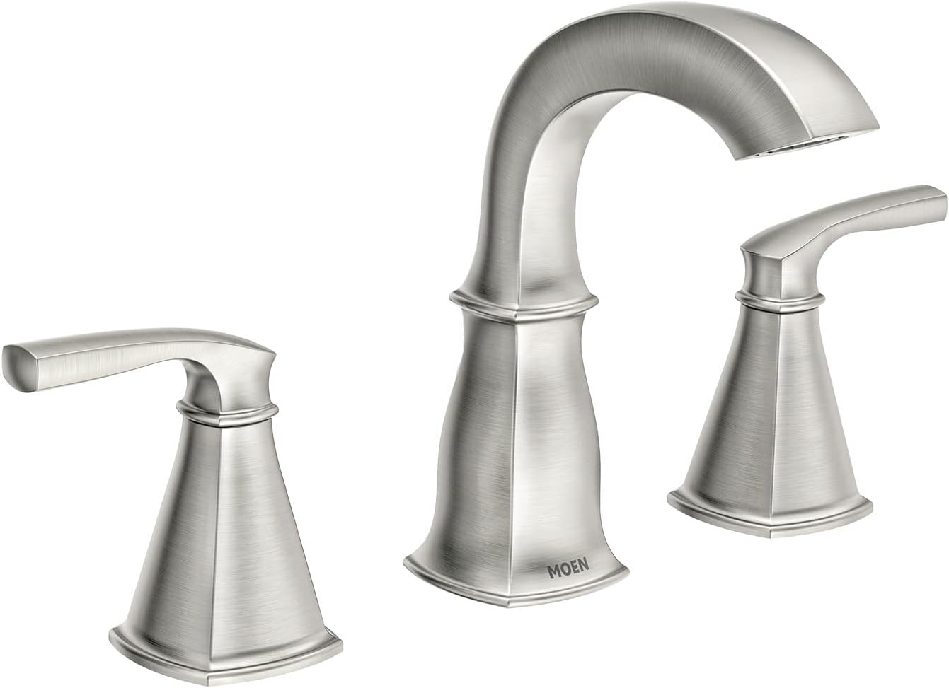 Moen 84722SRN Finney 2Handle Widespread Bathroom Faucet, Spot Resist