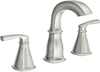 Moen 84722SRN Finney 2-Handle Widespread Bathroom Faucet, Spot Resist Brushed Nickel