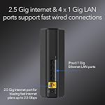 Routeur NETGEAR Nighthawk Dual-Band WiFi 7 (RS100) – Fonctionnalités de sécurité, vitesse sans fil BE3600 (jusqu'à 3.6 Gbps) - Couvre jusqu'à 2 000 pi², 50 appareils – Port Internet 2.5 Gig
