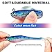 PLUSINNO Fishing Lures, Trout Pike Walleye Bass Fishing Jig Heads, Pre-Rigged Soft Swimbaits with Ultra-Sharp Hooks, Bass Lures with Paddle Tail, Fishing Bait for Saltwater & Freshwater…