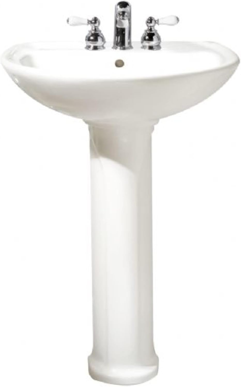 American Standard 0236.411.020 Cadet Pedestal Top and Leg with 4-Inch Centerset Holes, White