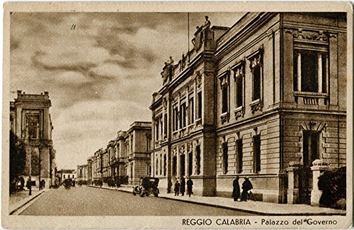 1989 Reggio Calabria - Vista esterna Palazzo di Governo, Auto D'epoca - FP B/N Cartolina Postale