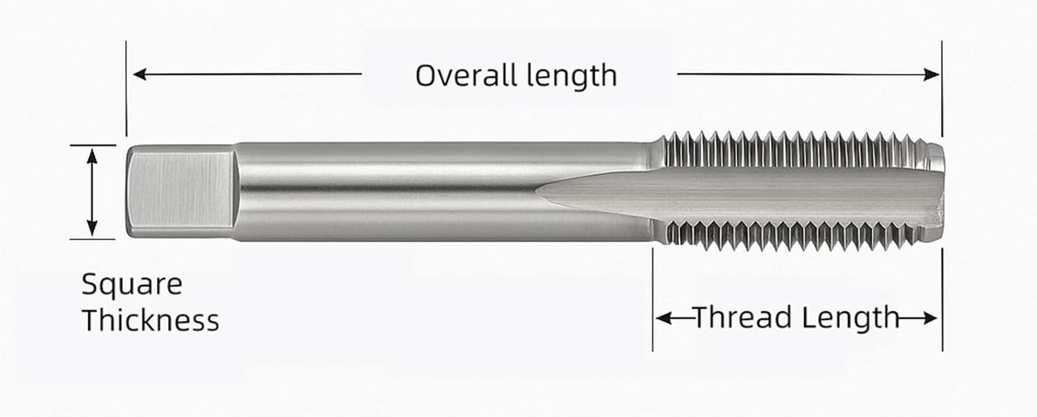 1/2"-13 Thread Tap 6542 HSS Thread Maker for Internal Thread Repair and Fabrication