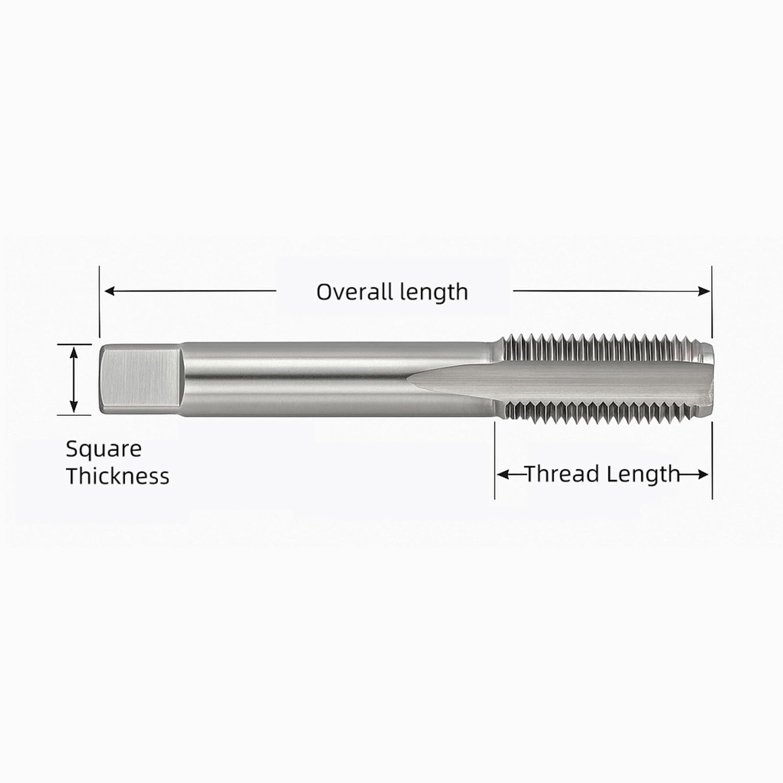 Juego de machos y terrajas de 1/4"-18 NPT – Combinación de macho de roscar y terraja hexagonal de acero aleado GCr15, herramienta de reparación de roscas cónicas para accesorios de tubería cónicos