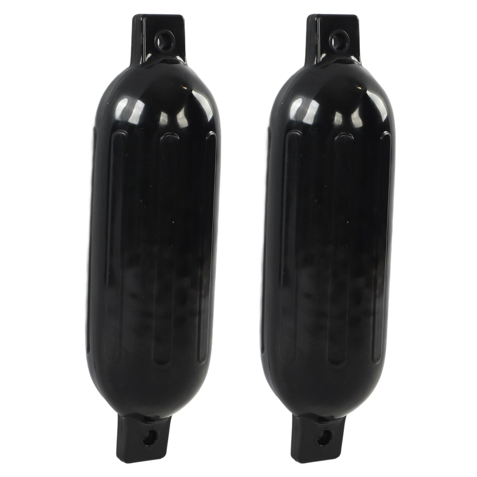 Qqmora Parabordi per Barche Gonfiabili, 2 Pezzi Parabordi per Barche Impermeabili Neri Forti Buffer Antigelo Elastico 6,5 X 23 Pollici per Banchine Yacht Canoe Pontoni