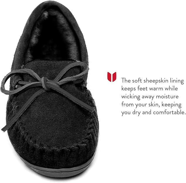Image of Minnetonka Women's Sheepskin Hardsole Slipper