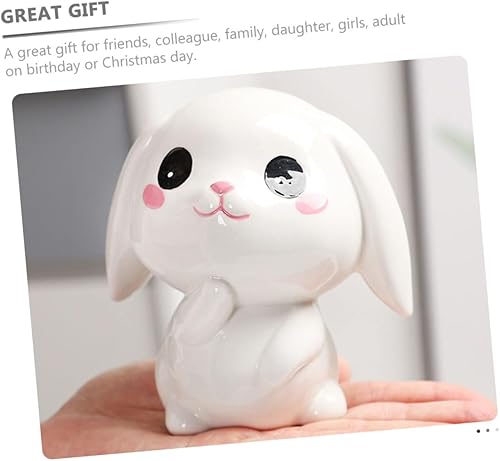 Miniatura 9 de Toyvian Alcancía de conejo, bonita alcancía para niños, caja de monedas, alcancía para niños, regalos para niños, alcancía para niños, adorno de