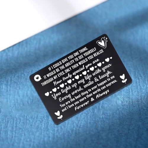 I Love You Metal Wallet Card Gifts for Men Husband Boyfriend Birthday Gifts Wallet Insert Card Gifts3