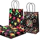 10 Stück Neon Party Geschenktüten Kindergeburtstag, Glow Kleine Papiertüten mit Henkel, Leuchtet im Dunkeln Mitgebsel Tüten, Partytüten für Kindergeburtstag Neon Fasching, 21x15x8 cm