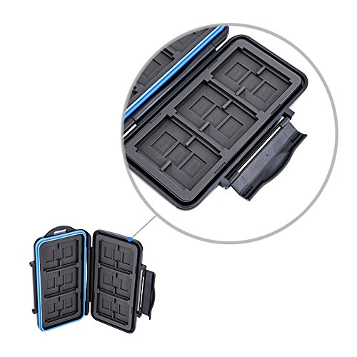 Jjc Sd Micro Sd Cf Tf Memory Card Case Holder Storage 6 Cf & 12 Sd & 18 Micro Sd Card,Water-Resistant And Shockproof #TOP2