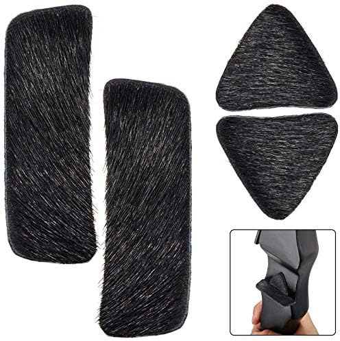 Skylety Archery Arrow Rest Stick Traditional Hair Rest Fur Stick on Bow Riser Adhesive Backed Stick on Longbow Fur Pad for Recurve Bow Hunting Shooting
