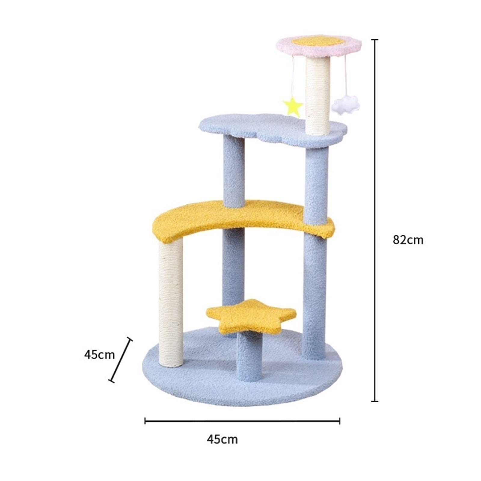 Albero da arrampicata per gatti Blu Xingyue Cat Climbing Frame Sisal Gatto Tiragraffi Gatto Tiragraffi Nido di Gatto Piattaforma di Salto Forniture for Giocattoli for Gatti Tiragraffi, torre per gatti