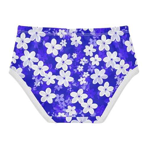 Flowers Floral Blue Toddler Girls's Underwear 2T 23029122