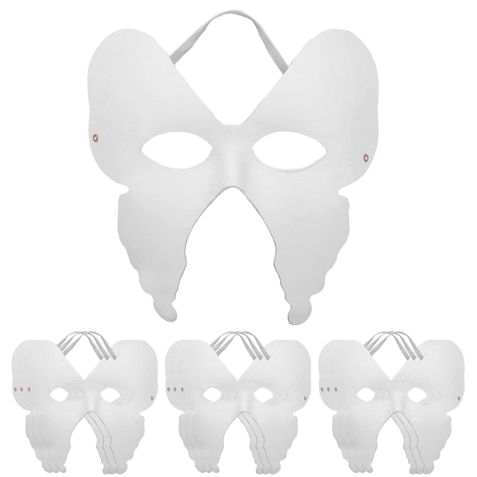 Amazon.co.jp: [Tumao] 仮面 お面 マスク ホワイト DIY コスプレ