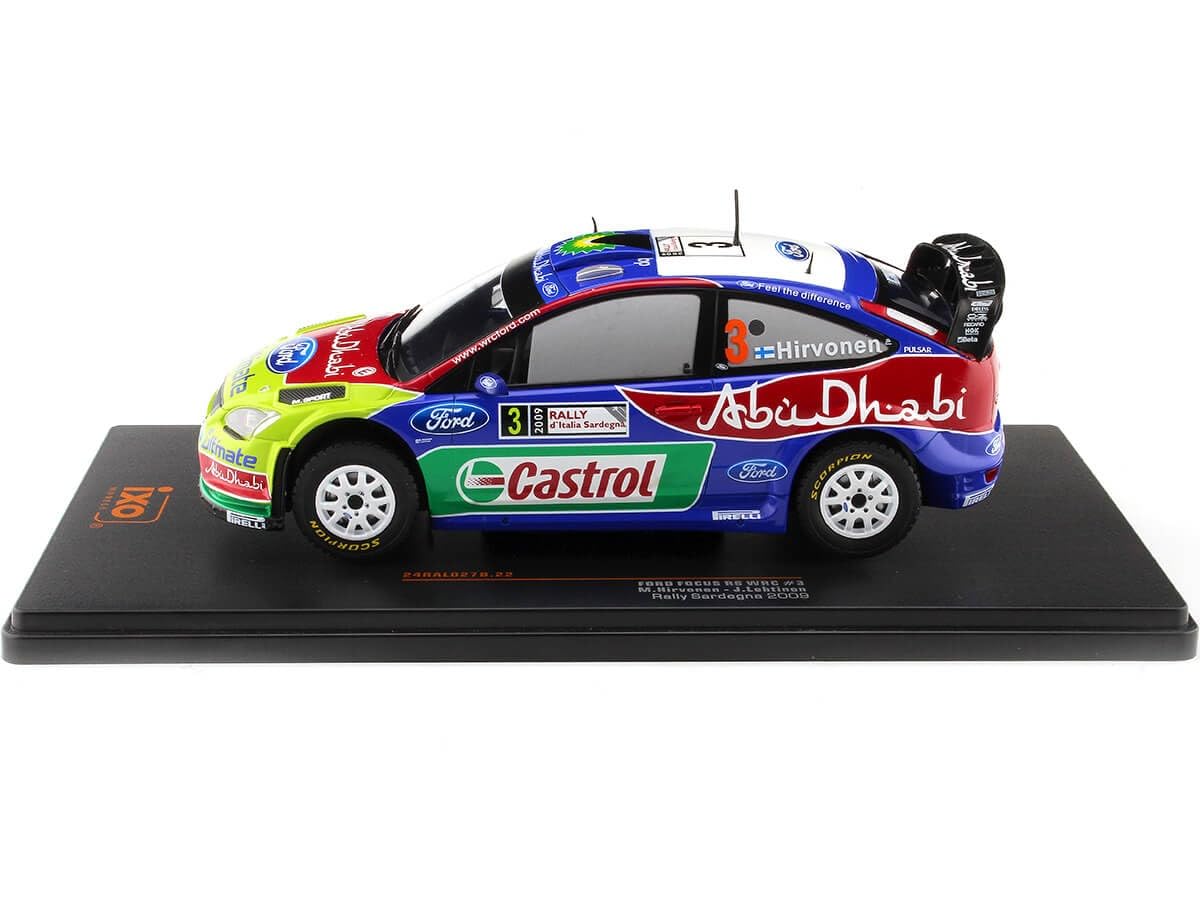 FORD FOCUS RS WRC N.3 RALLY SARDINIEN 2009 HIRVONEN/LEHTINEN 1:24