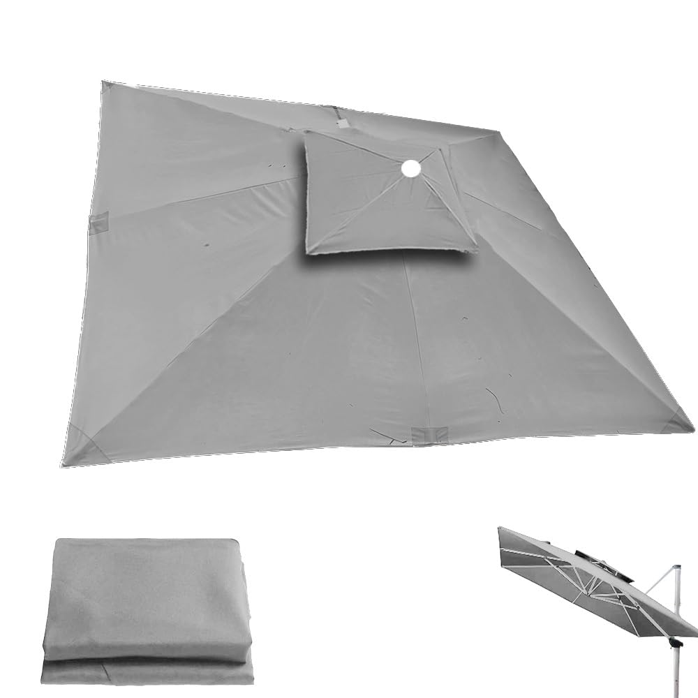 Toile pour parasol de remplacement de terrasse carrée 10 pi pour ombrager le jardin