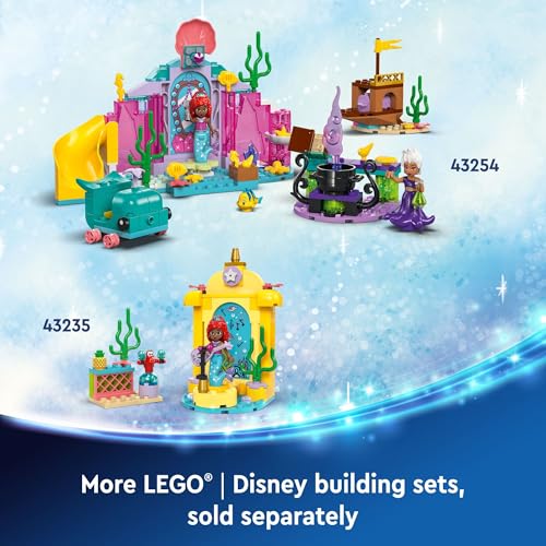 LEGO Disney Princess Ariel’s Crystal Cavern, Buildable Disney Toy Playset for Kids, Ariel Princess Mermaid Mini Doll and Fish Figure, Treasure Chest, Gift for Girls and Boys Ages 4 and Up, 43254 - image 7
