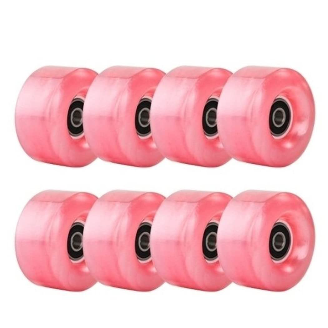 TGHY Lot de 8 Roues de Patin à roulettes pour Double rangée pour Double Rangée Patinage Et Skateboard Quad Roller Skateboard avec roulements installés, 32mm x 58mm 82A