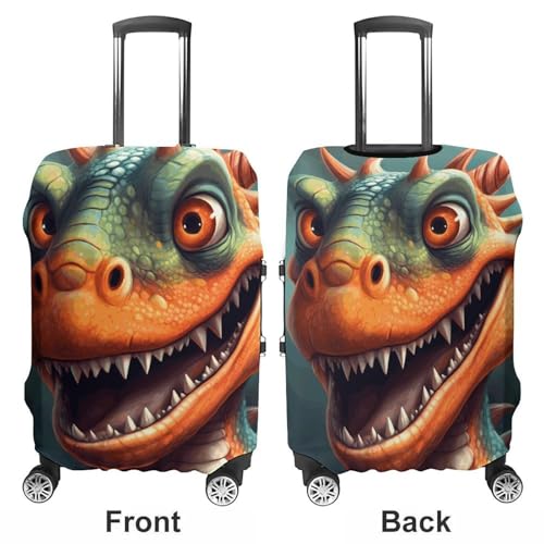 Roaring Dragon Travel Luggage Cover Elastic Washable Suitcase Cover Dustproof Anti-Scratch Suitcase Protector Fits 19-32 Inch Luggage, XL3